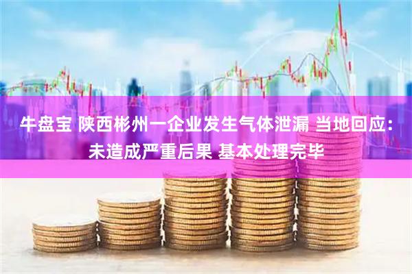 牛盘宝 陕西彬州一企业发生气体泄漏 当地回应：未造成严重后果 基本处理完毕