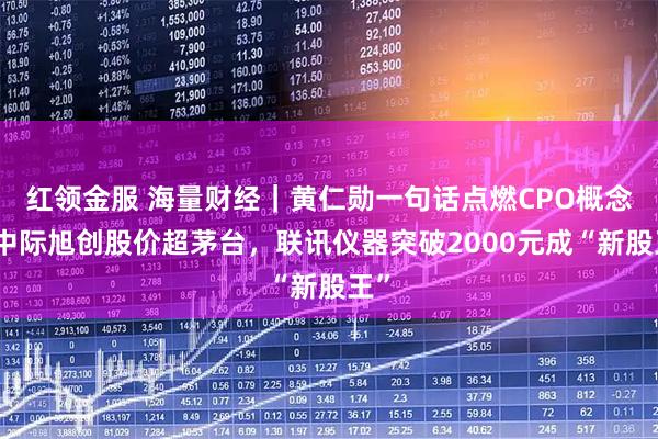 红领金服 海量财经｜黄仁勋一句话点燃CPO概念：中际旭创股价超茅台，联讯仪器突破2000元成“新股王”